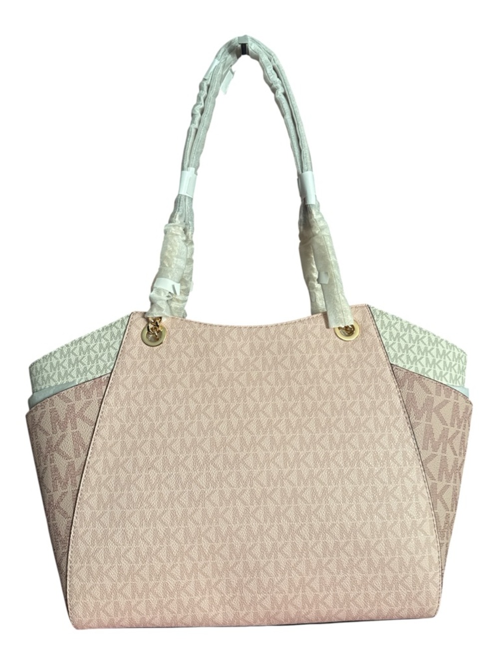Michael Kors $558msrp Blush Pink Large Chain Jet Set Travel Tote Bag - Picture 8 of 9